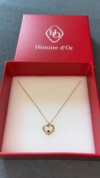 Halsketting van goud en saffier, Geel, Nieuw, Ophalen of Verzenden, Met edelsteen