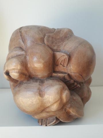 Houten yogi (30 cm/30 cm) beschikbaar voor biedingen