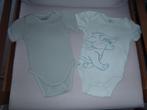 1 set van 2 rompers maat 74, Kinderen en Baby's, Babykleding | Maat 74, Ophalen of Verzenden, Zo goed als nieuw, Jongetje, Nacht- of Onderkleding