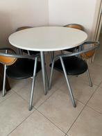 Ronde tafel met 4 stoelen, Huis en Inrichting, Ophalen, Gebruikt, Rond