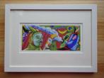 Luc Van de vijver, Gouache, 9 x 21 cm, de Chinese Generaal,, Antiek en Kunst, Kunst | Schilderijen | Modern, Ophalen of Verzenden