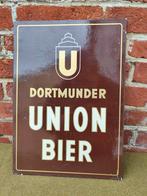 Carton publicitaire Union bier dortmunder, Enlèvement ou Envoi, Utilisé, Panneau, Plaque ou Plaquette publicitaire, Autres marques