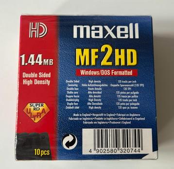 Maxell NIEUW Micro Floppy Disk 1.44mb Windows/DOS MF2HD