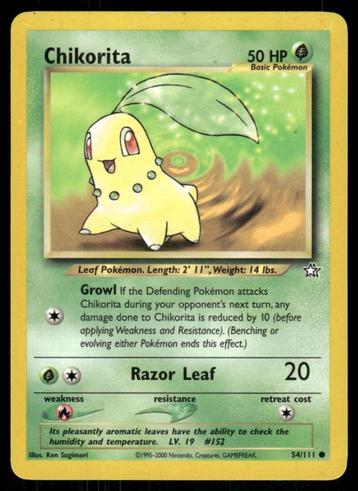 Chikorita 54/111 - Neo Genesis (NM)