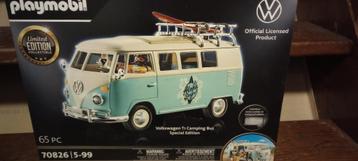 Playmobil VW T1 camping bus special edition, Kinderen en Baby's, Speelgoed | Playmobil, Ophalen, Nieuw, Complete set