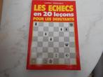 livre "Les échecs en 20 leçons pour les débutants ", Boeken, Hobby en Vrije tijd, Ophalen of Verzenden, Gelezen, Overige onderwerpen