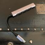 USB-C Hub 4-poorts USB 3.0-adapter - donkergrijs aluminium, Ophalen of Verzenden, Nieuw