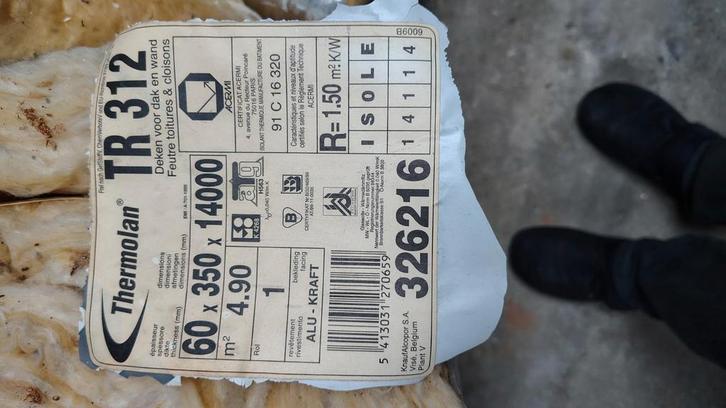 DAKISOLATIEROL, Doe-het-zelf en Bouw, Veiligheidskleding, Zo goed als nieuw, Ophalen