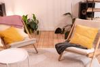 Chaises de salon design, Huis en Inrichting, Twee, Gebruikt, Vintage, Hout