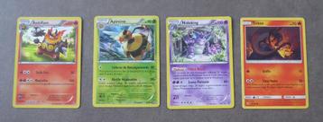 4 cartes Pokémon FR : Roitiflam, Apireine, Nidoking, Tritox, Enlèvement ou Envoi, Utilisé