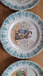 Lot de 8 assiettes parlantes Sarreguemines, Ophalen