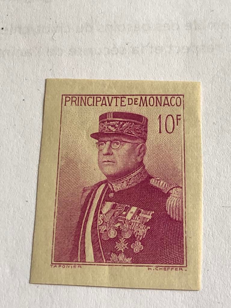 Monaco timbre du bloc n. 1, Non oblitéré