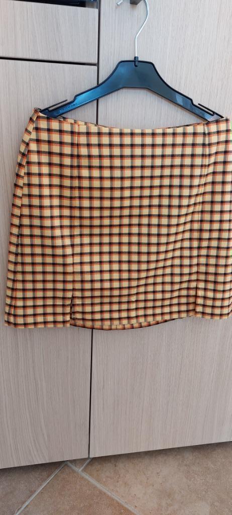 Geel geruiten rokje (Clockhouse, maat 34), Kleding | Dames, Rokken, Zo goed als nieuw, Maat 34 (XS) of kleiner, Geel, Boven de knie