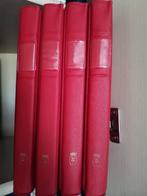 lot de 4 albums de timbres Lindner rouges - vides, Timbres & Monnaies, Timbres | Accessoires, Enlèvement ou Envoi, Album de collection