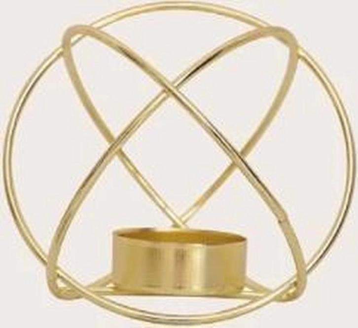 waxine lichthouder bol goud 11x11, Huis en Inrichting, Woonaccessoires | Kandelaars en Kaarsen, Nieuw, Kandelaar, Minder dan 25 cm