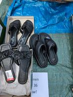 slippers zwart maat 36 - 3 paar, Neuf, Mango, Enlèvement, Sandales de bain