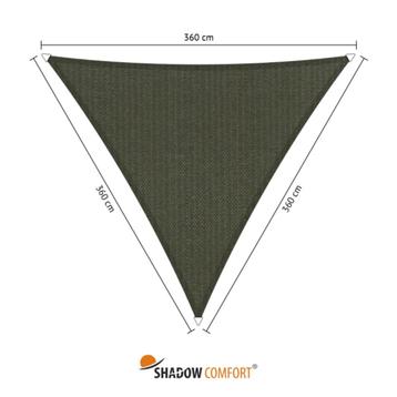 Schaduwdoek Shadow Comfort 3,6x3,6x3,6m Deep Grey