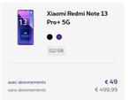 Xiaomi Redmi Note 13 Pro+ 5G  512GB, Nieuw, Ophalen of Verzenden