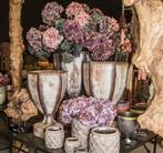 NIEUWE Grote metalen vaas op voet BLOEMPOT POT - KORTING !!, Ophalen, Nieuw, Overige kleuren, Overige materialen