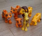 DUPLO van LEGO-dieren en -personages + politiemotor, Ophalen of Verzenden, Zo goed als nieuw, Complete set, Duplo