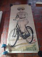 Très ancienne affiche de vélo dimensions 1,60 m sur 80 CM, Enlèvement