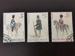 Belgie 1981 - oude uniformen - Rijkswacht, Karabiniers, ..., Ophalen of Verzenden, Gestempeld