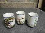 1985 Franklin Mint Japanse theekop, set van 3, Antiek en Kunst, Antiek | Servies los, Ophalen of Verzenden
