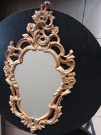 kleine vergulde halspiegel antieke spiegel, Enlèvement, Ovale, Moins de 50 cm, Moins de 100 cm
