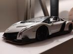 Kyosho Ousia Lamborghini Veneno Roadster blanc, Comme neuf, Voiture, Enlèvement ou Envoi, Kyosho
