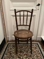 ANTIEKE STOEL FISCHEL HOUT WEBBING IN ORDE, Ophalen