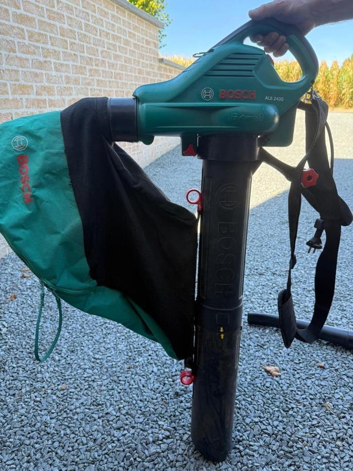 Elektrische bladblazer/zuiger, Tuin en Terras, Bladblazers, Zo goed als nieuw, Elektrisch, Met opvangzak, Met versnipperfunctie