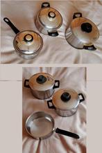 2 sets kookpotten, Huis en Inrichting, Keuken | Potten en Pannen, Ophalen of Verzenden, Gebruikt, Inox