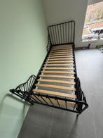 Lit de croissance IKEA MINNEN + sommier à lattes - métal, 85 à 100 cm, Sommier à lattes, Enlèvement, 180 cm ou plus