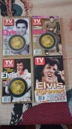 Elvis, 4 verschillende Amerikaanse tv guides,, Ophalen of Verzenden, Zo goed als nieuw, Muziek, Film of Tv