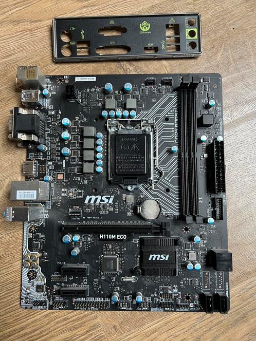 MSI H110M ECO socket 1151 DDR4, Informatique & Logiciels, Cartes mères, Comme neuf, Intel, DDR4, Enlèvement ou Envoi