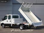 Iveco Daily 35C16 3.0L Kipper met Kist Dubbel Cabine Dubbell, Auto's, Stof, Gebruikt, Euro 6, 4 cilinders