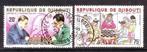 Postzegels Djibouti: diverse reeksen en zegels 3, Ophalen of Verzenden, Overige landen, Gestempeld