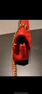 Rode handtas, Handtassen en Accessoires, Tassen | Damestassen, Ophalen of Verzenden, Gebruikt, Rood, Handtas