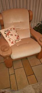 1 canapé et 2 fauteuils, Trois, Brun, Enlèvement, Utilisé