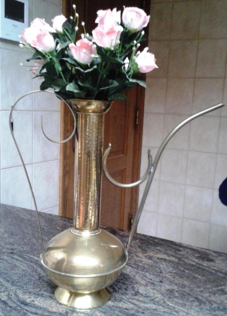 Schenkkan - koffie - thee - geel koper - messing - € 20, Antiek en Kunst, Antiek | Brons en Koper, Koper, Ophalen of Verzenden