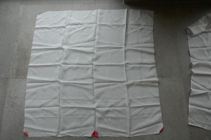 zijde voor zijdeschilderen, Hobby en Vrije tijd, Stoffen en Lappen, Gebruikt, Satijn of Zijde, 30 tot 120 cm, 30 tot 200 cm, Wit