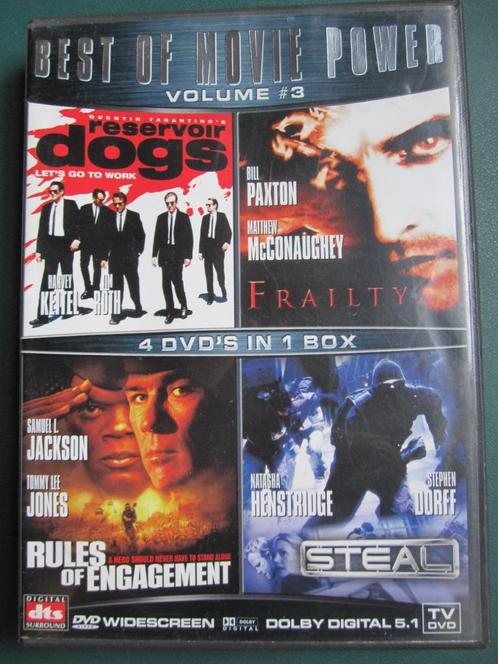 Best of Movie Power 3 (4 films op 4 disc), Cd's en Dvd's, Dvd's | Actie, Zo goed als nieuw, Actie, Boxset, Vanaf 16 jaar, Ophalen of Verzenden