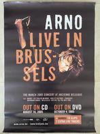 Poster Arno Live In Brussels, Comme neuf, Enlèvement ou Envoi
