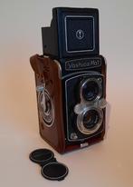 Analoge camera YASHICA-Mat TLR mediumformaat + lederen hoes, Ophalen, Zo goed als nieuw, Overige Merken
