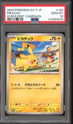Pikachu PSA 10 - SV-P 120 - Japanese Promo 2023, Ophalen of Verzenden, Zo goed als nieuw, Losse kaart