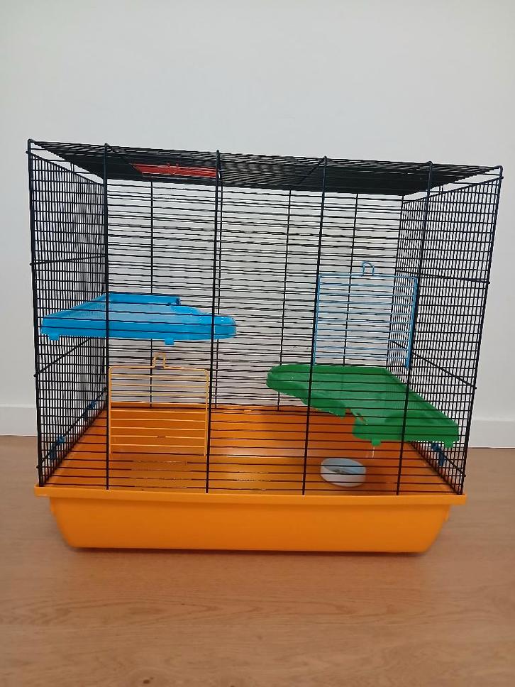 cage hamster/chinchilla, Dieren en Toebehoren, Knaagdieren en Konijnen | Hokken en Kooien, Gebruikt, Kooi, Minder dan 60 cm, Minder dan 75 cm
