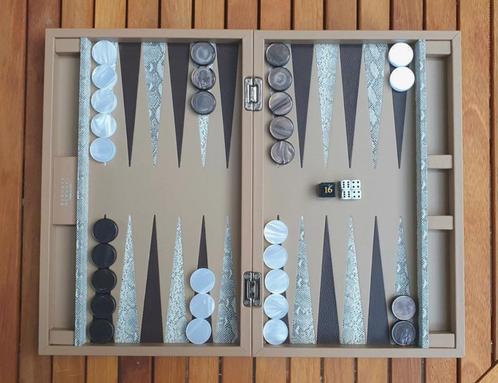 Rare Renzo & Romagnoli Barney's New York Backgammon, Hobby en Vrije tijd, Gezelschapsspellen | Bordspellen, Ophalen of Verzenden