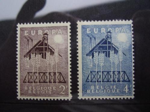 1025 / 1026 ** - Europa 1957, Timbres & Monnaies, Timbres | Europe | Belgique, Non oblitéré, Europe, Envoi