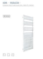 Desco Tubo Duo XXL Badkamerradiator Nieuw, Ophalen, Radiator, Nieuw, 60 tot 150 cm