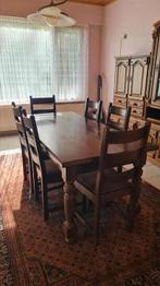 Eik salon 6 personen en kast, Ophalen